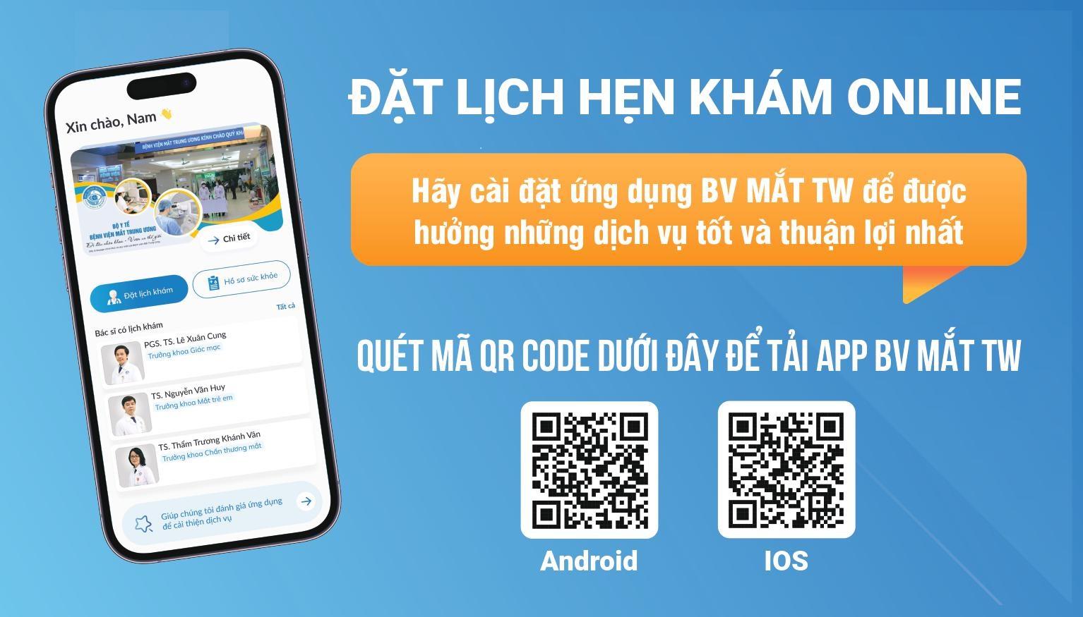 Đặt lịch hẹn khám trực tuyến